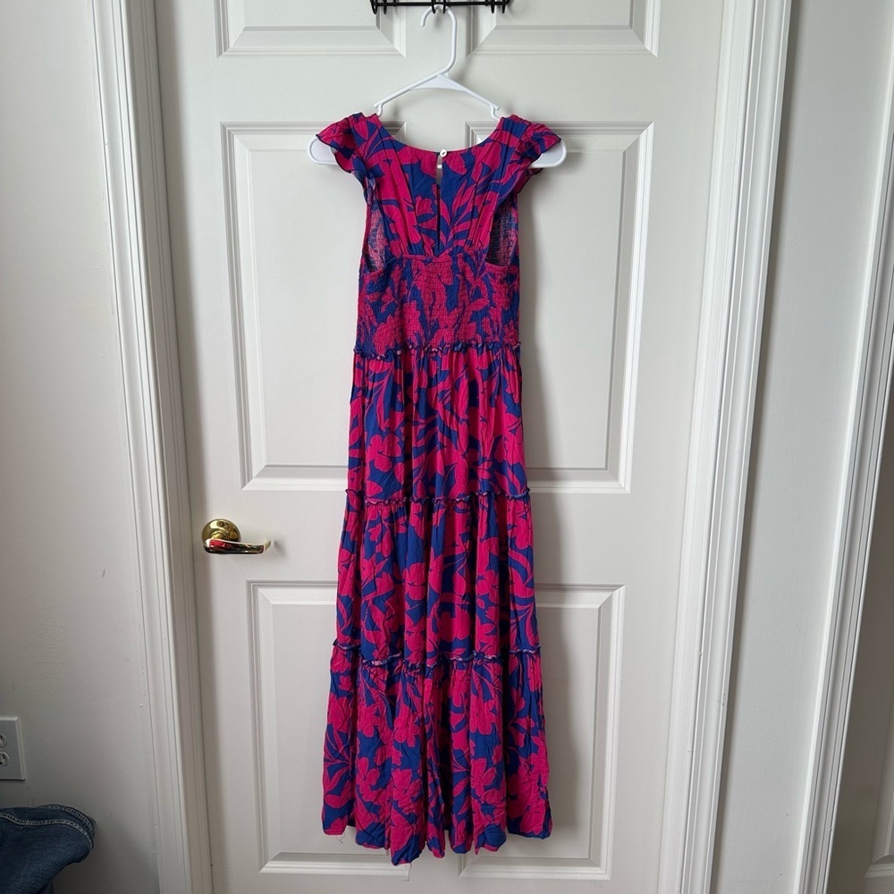 Abel the Label Anthropologie Maxi Floral Tiered Dress Size XS - Picture 2 of 8